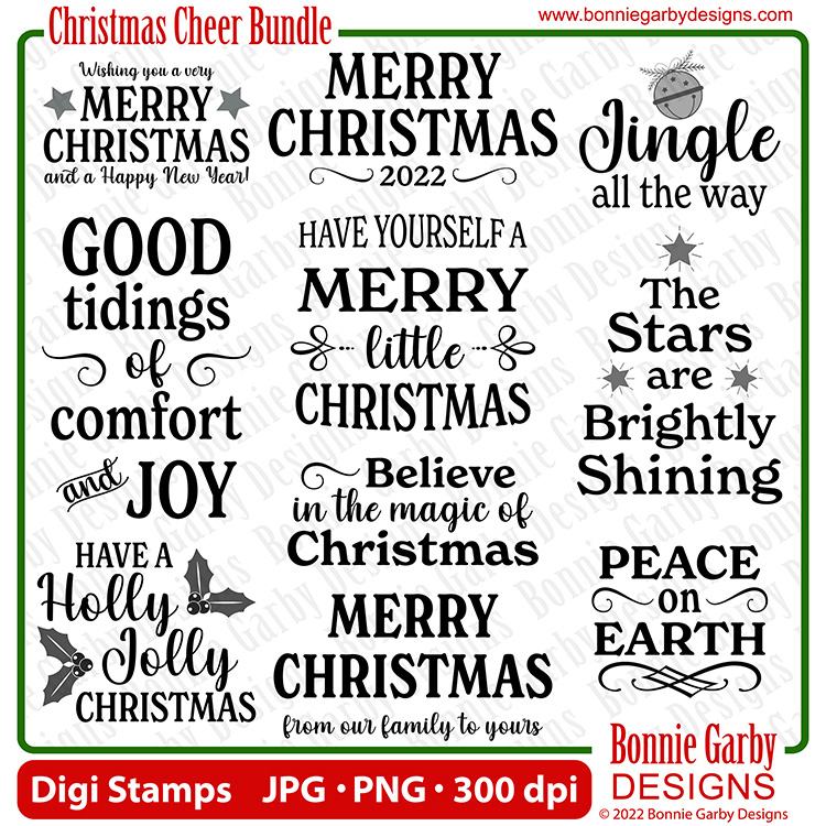 Christmas Cheer Digital Stamp Set
